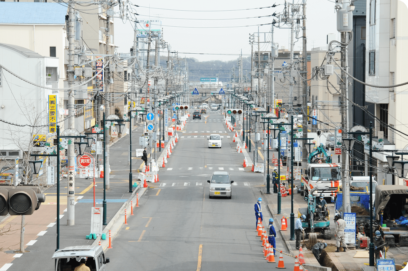 東松山市の街並み